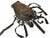 Antique West African Nupe Cast Bronze Ceremonial Purse with Leather Tassels For Sale - Image 11 of 17
