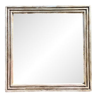 Vintage Baker Milling Road Silver Leaf Mirror For Sale