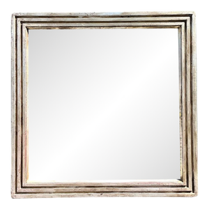 Vintage Baker Milling Road Silver Leaf Mirror