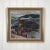 Red 1950s Mid-Century Swedish Modernist Winter Townscape Oil Painting "Odenslund" by Bo Olsson Perman For Sale - Image 8 of 14