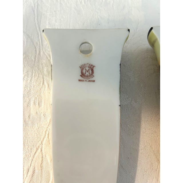 1920s Art Deco Noritake Wall Pockets, a Pair For Sale In West Palm - Image 6 of 6