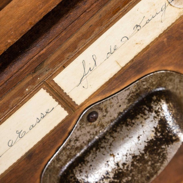 1940’s tall french workshop shelves – twelve drawers. Good honest original french workshop shelving. 12 good drawers on...