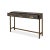 Modern Modern Grey Leather Wrapped Console For Sale - Image 3 of 11