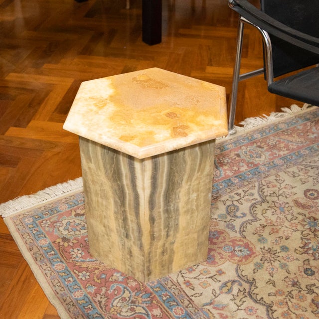 French Coffee Table in Onyx For Sale - Image 4 of 4