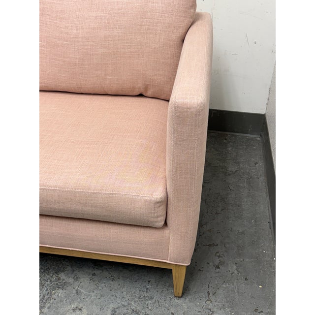 Blush Serena & Lily Barton Linen Arm Sofa, Blush For Sale - Image 8 of 12