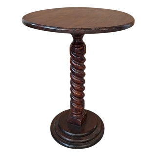 Vintage Refectory Table in Carved Ash, 1990 For Sale