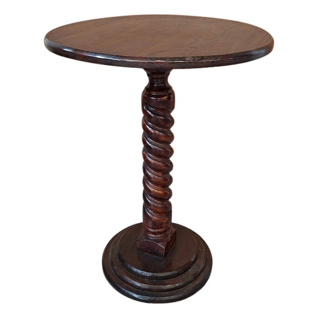 Vintage Refectory Table in Carved Ash, 1990 For Sale