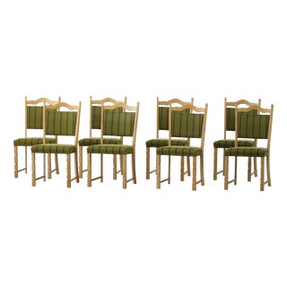 Mid-Century Modern Danish Oak Dining Chairs by Henning Kjærnulf, 1960s, Set of 8 For Sale