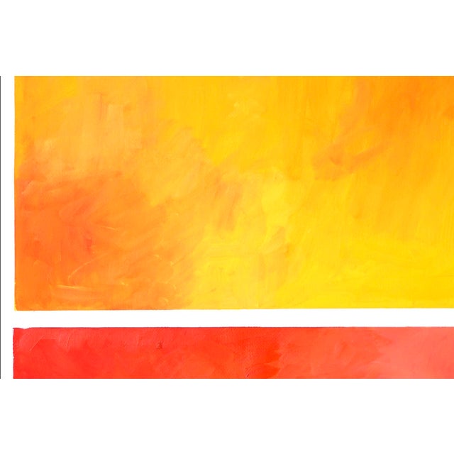2022 "Fields of Colors" Abstract Acrylic Painting on Watercolor Paper by Natalia Roman For Sale In Miami - Image 6 of 9
