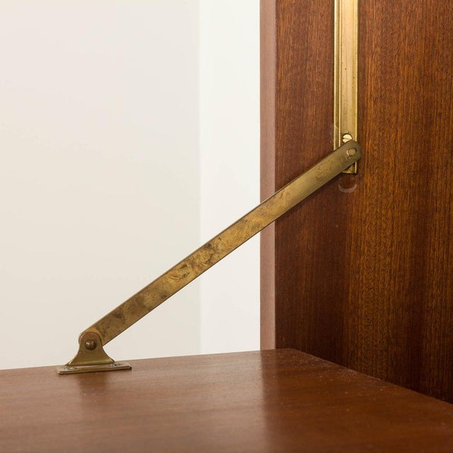 Vintage Italian Floor to Ceiling Wall Unit with a Bureau or a Bar Cabinet, 1960s For Sale - Image 14 of 18