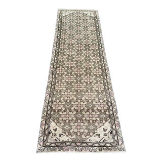 Turkish Vintage Rug 3'1" x 9'8" For Sale
