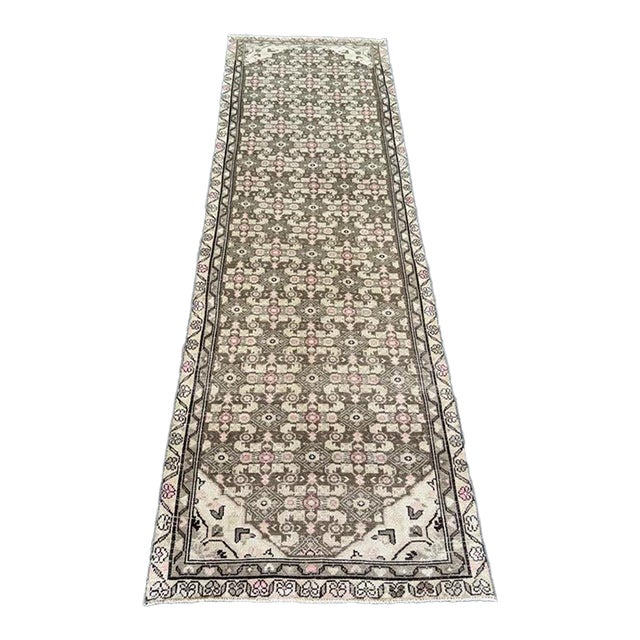 Turkish Vintage Rug 3'1" x 9'8" For Sale