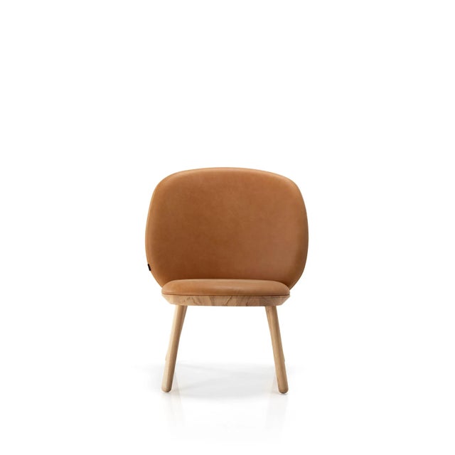 Not Yet Made - Made To Order Naïve Low Chair in Vintage Cognac Leather by etc.etc. for Emko For Sale - Image 5 of 7