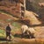 Italian Artist, Landscape with Shepherd, 1950s, Oil Painting on Panel, Framed For Sale - Image 11 of 16