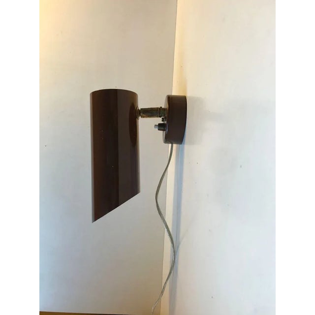 Adjustable Aluminium and Brass Wall Light from Nordisk Solar, 1960s For Sale - Image 9 of 9