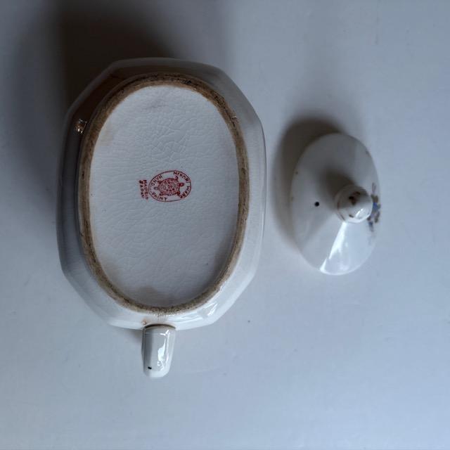 Mid 20th Century Japanese Mikori Ware Floral Porcelain Teapot For Sale - Image 4 of 4