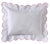 2020s Boudoir Pillow Cover With Scalloped Flange (Pink) For Sale - Image 5 of 5