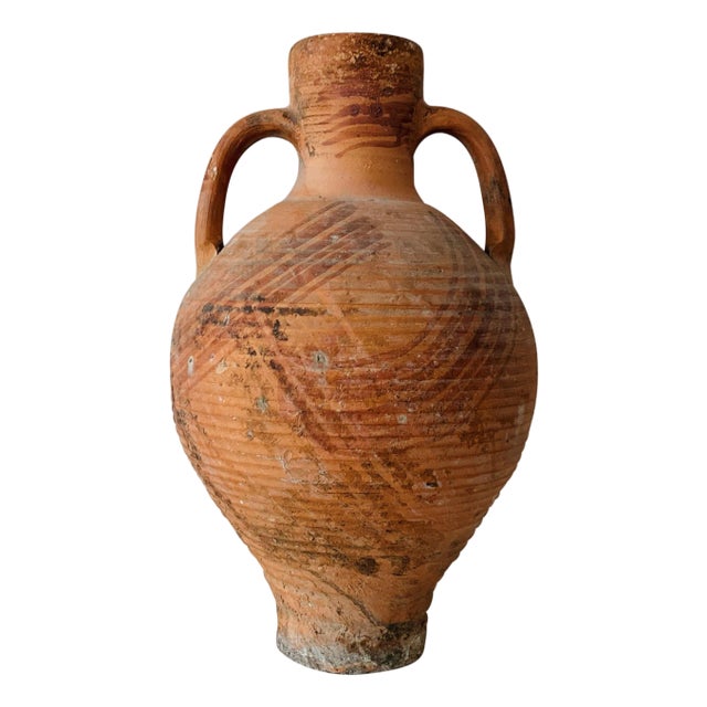 19th Century Picher "Cantaro" from Calanda, Spain, Terracotta Vase For Sale