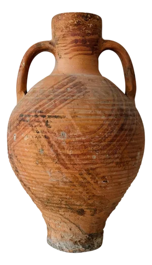 19th Century Picher "Cantaro" from Calanda, Spain, Terracotta Vase