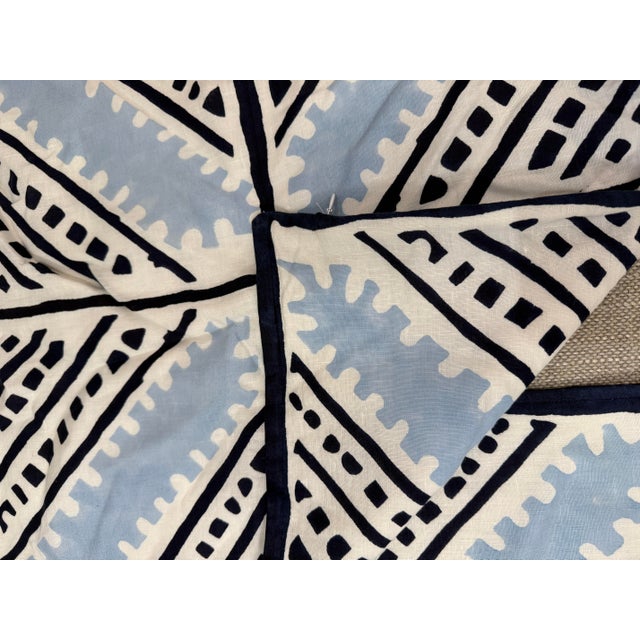 Serena & Lily Sienna Large Tile Throw Pillow Cases, Pair For Sale - Image 9 of 12