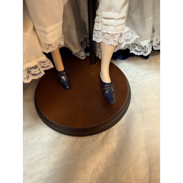 Blue Circa 1998 Franklin Mint "Scarlett's Portrait" Doll For Sale - Image 8 of 12