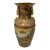 Vintage Royal Satsuma-Style Hand-Painted Porcelain Floor Vase With Gilt Dragon Handles For Sale