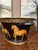 Antique English Planter Jardiniere Horse Equine Black Decoupage Tole Metal C1900 For Sale - Image 13 of 18