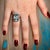 Natural Solitaire Blue Topaz Ring 6.5 14k W Gold 19.58 Cts Certified For Sale - Image 9 of 18