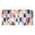 2026, Bauhaus Patterns in Harlequin Tones, Coral Ripples, Acrylic Paint on Cotton Canvas by Natalia Roman For Sale