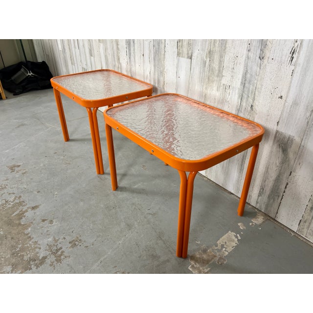Brown Jordan 1960s Brown Jordan "Tamiami" Style Side Tables - Set of 2, Attributed For Sale - Image 4 of 12
