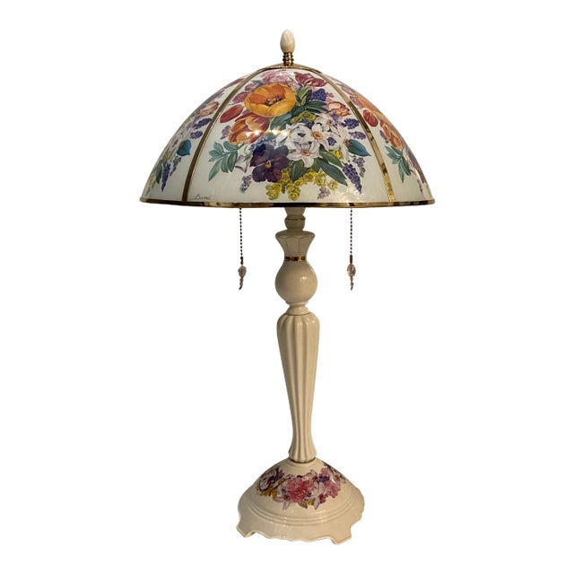Flower Table Lamp by Ursula Band for The Bradford Exchange, 2000s For Sale