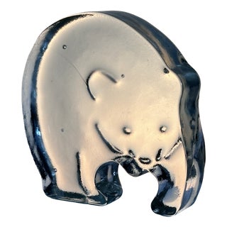 Vintage Paperweight on Glass, 1980s For Sale