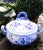 Ceramic Vintage Blue and White Vintage Chinoiserie Soup Tureen For Sale - Image 7 of 8