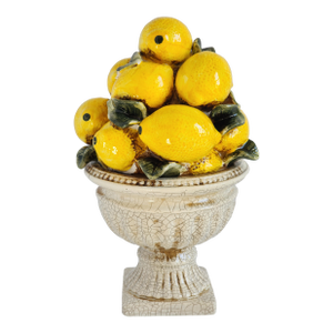 Vintage Lemon Ceramic Topiary