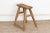 Antique Slim Top Rustic Wood Stool For Sale - Image 4 of 7