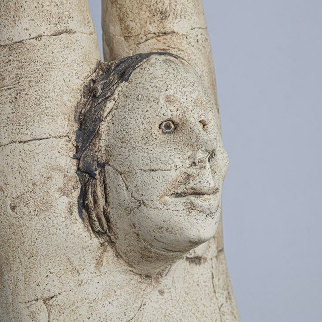 Beige Sjer Jacobs, Standing Female Figure, 1990s, Ceramic For Sale - Image 8 of 10