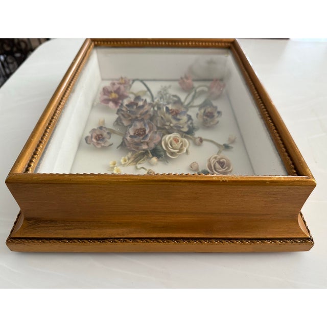 1940s 20 Th Century German Floral Bisque Plaque For Sale - Image 5 of 6