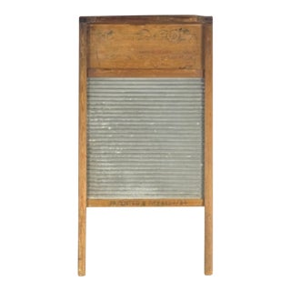 Antique English Metal Washboard For Sale