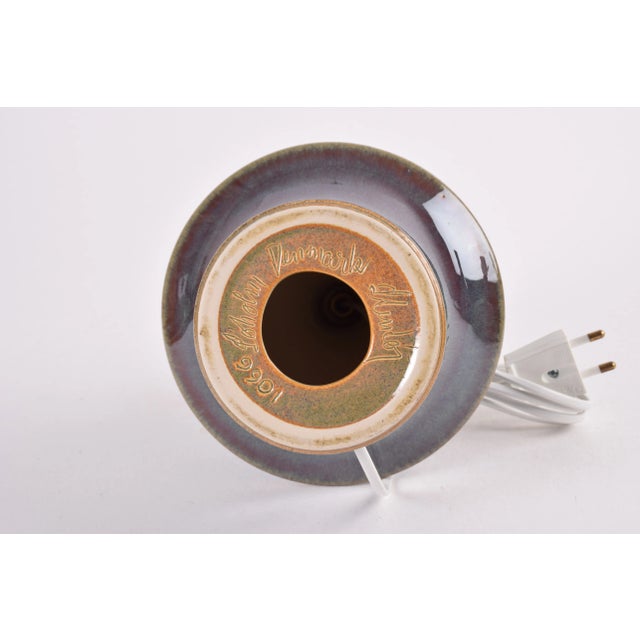 Blue Vintage Danish Table Lamp from Søholm, 1960s For Sale - Image 8 of 11