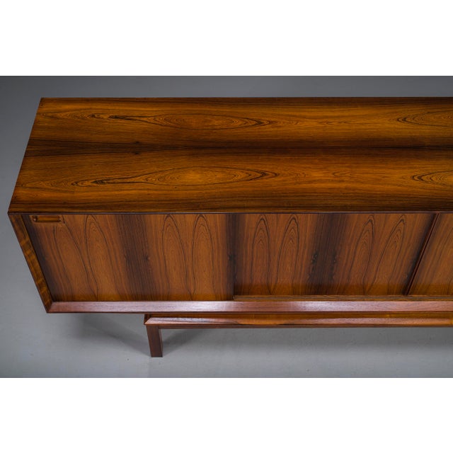 Mid-Century Modern Large Danish Sideboard by Johannes Andersen for Christian Linneberg, 1960s For Sale - Image 3 of 18