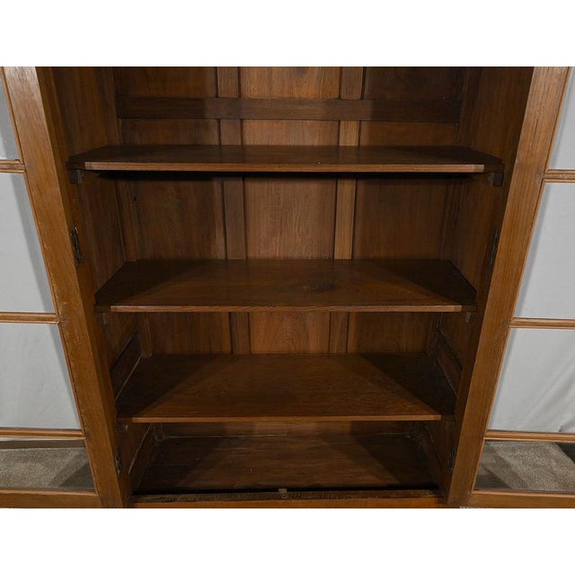 Teak Pondicherry Showcase Display Bookcase, 1900s For Sale - Image 17 of 18