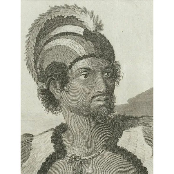 Hogg, Regalia of the Sandwich Islands: Portraits in Traditional Attire, 1790, Print For Sale - Image 5 of 10