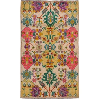 Apadana - Modern Afghan Gabbeh Rug, 3'2" x 5'2" For Sale