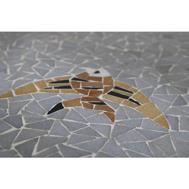 Side Table with Fish Motif in Glass Mosaic, 1950s For Sale - Image 18 of 18