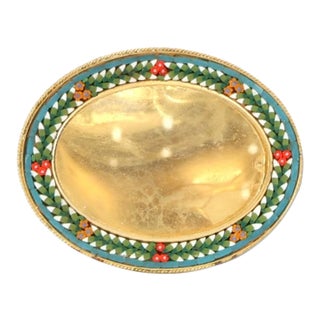 Italian Micromosaic Oval Picture Frame For Sale