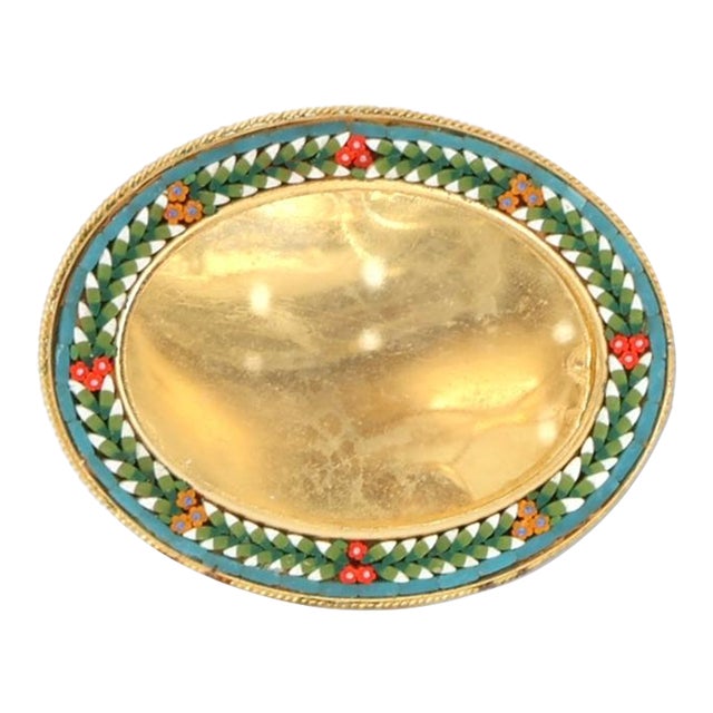 Italian Micromosaic Oval Picture Frame For Sale