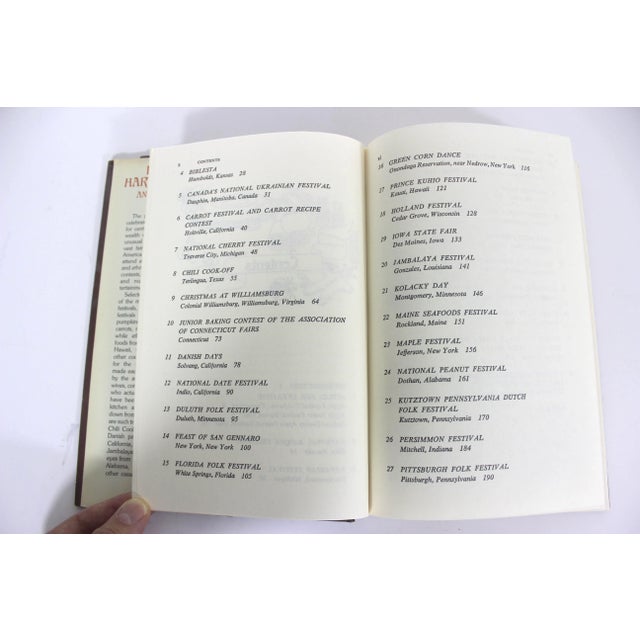 Paper 1977 Foods From Harvest Festivals and Folk Fairs Cookbook, Retro Kitchen Decor, Old Hardcover Gift for Foodie, Shower Gift Bride Classic For Sale - Image 7 of 11