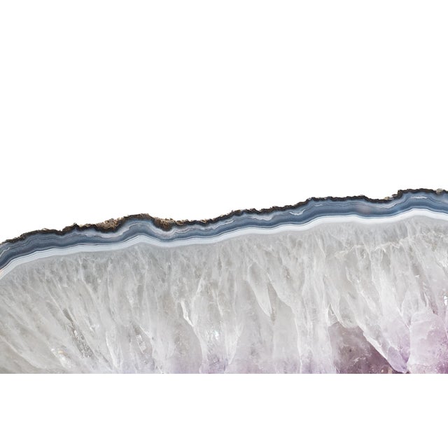 Organic Modern Quartz, Amethyst and Agate Tall Sculpture For Sale - Image 15 of 18