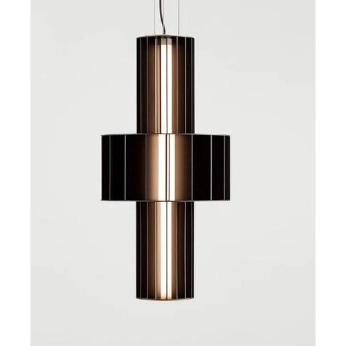 Not Yet Made - Made To Order Babel T Me Black Mate Suspended Lamp by Stephen Burks for Parachilna For Sale - Image 5 of 9