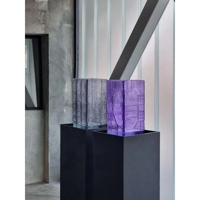 Analogic Sci-Fi Violet Vase by Mut Design For Sale - Image 9 of 10